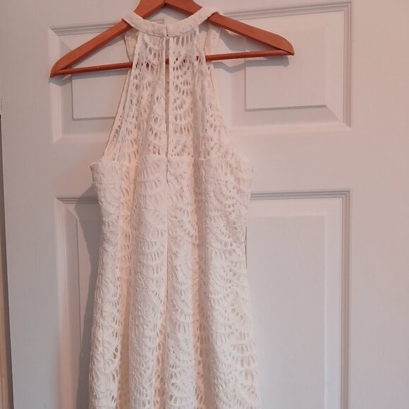 Lilly Pulitzer Dress Off White Midi Lace Size 6 - Picture 3 of 11